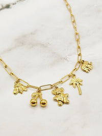 HALSKETTE | GOLD | CHARMS | CUTE