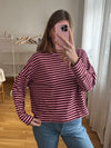 BERRY ROSE STRIPES LONGSLEEVE
