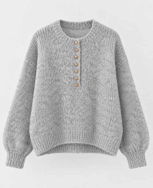 Golden Button Soft Knit