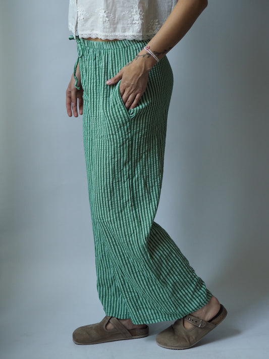 MUSSELIN HOSE LANG | SUNNY STRIPES