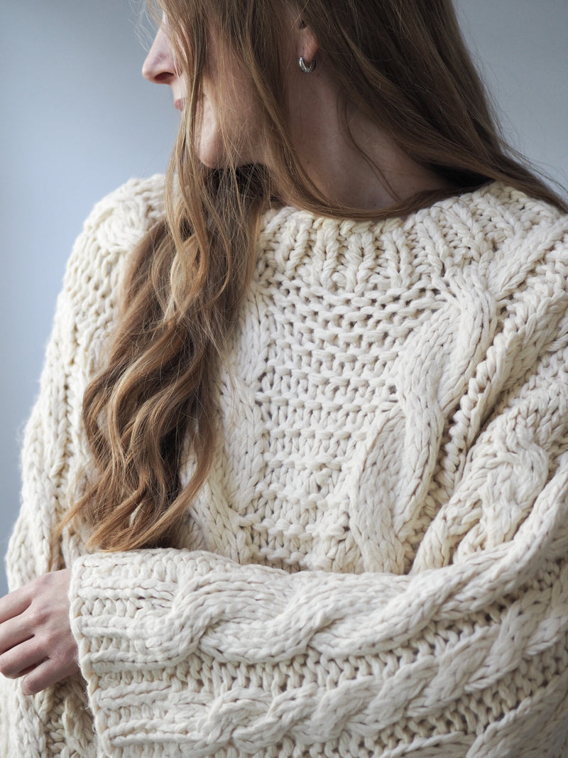 LIMITED HANDMADE COZY KNIT SWEATER