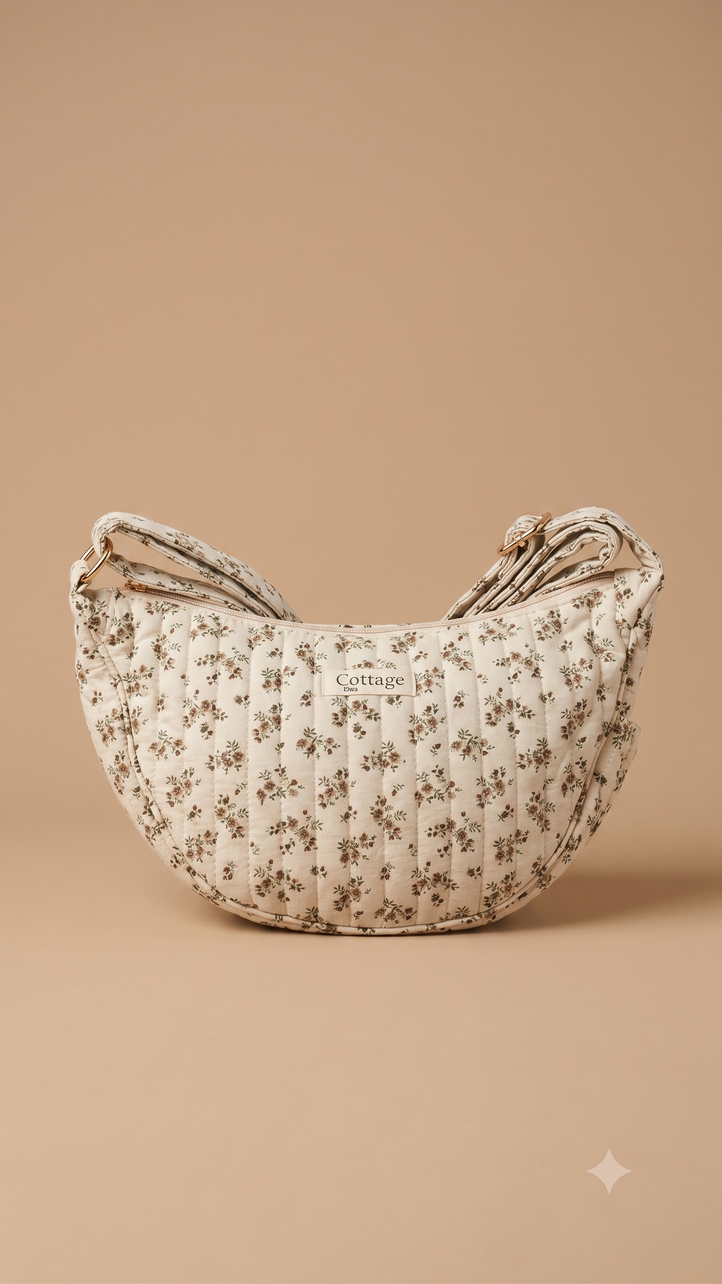 Halfmoon Bag -Little Roses