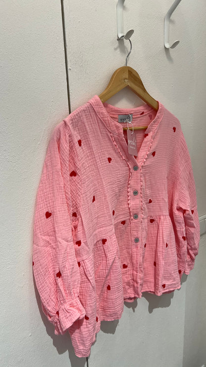 Heart Kiss Bluse