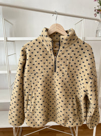 TEDDY HALF-ZIP SWEATER BEIGE