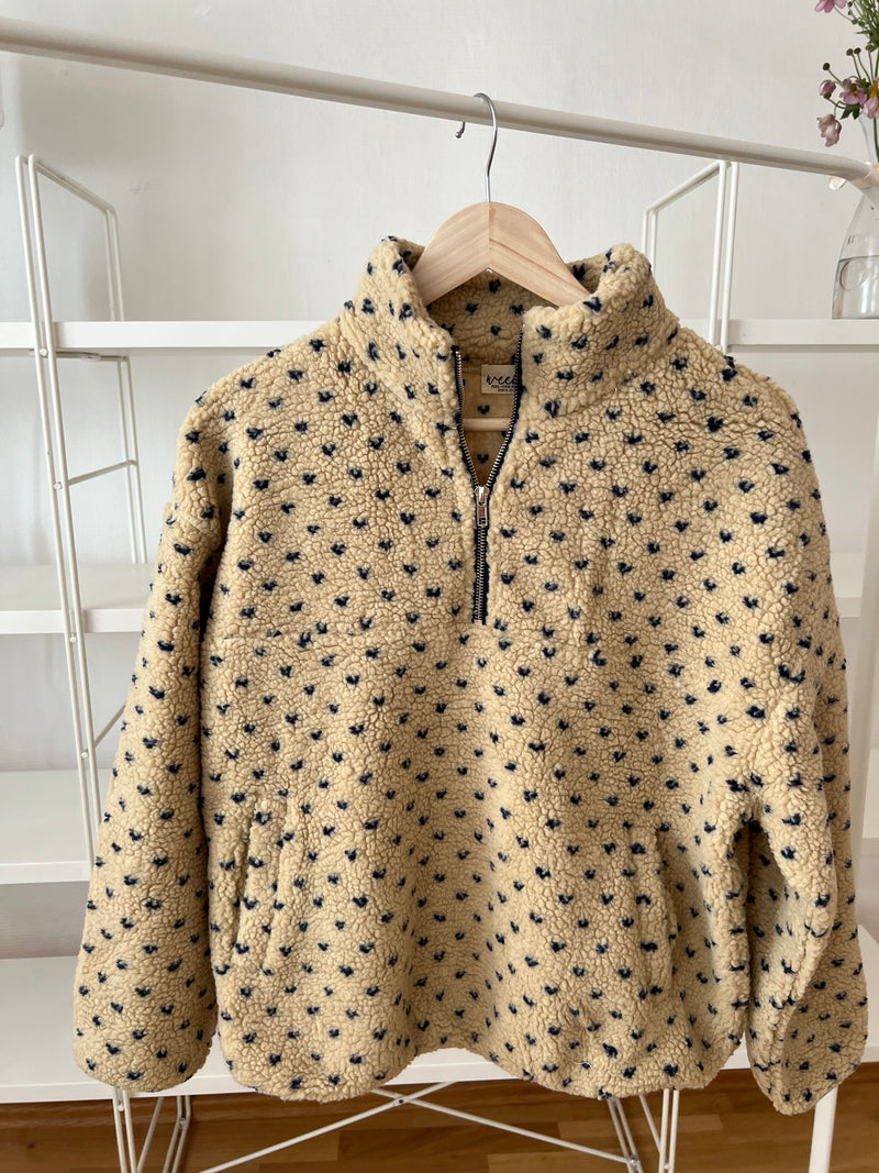 TEDDY HALF-ZIP SWEATER BEIGE