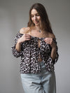 MUSSELIN-BLUSE MIT SCHLEIFEN | MARA