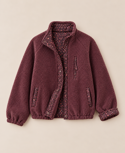 Teddy Wendejacke Bloom Burgundy