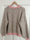 ROSÉ STRIPE PULLOVER