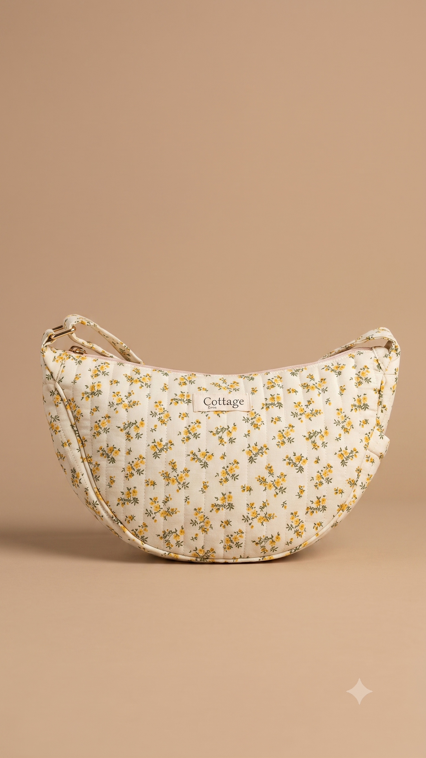 Halfmoon Bag -Little Roses