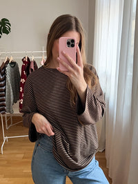 SOFT STRIPES LONGSLEEVE BROWN