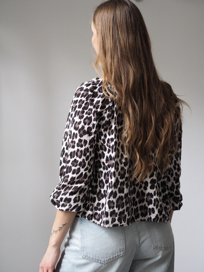 MUSSELIN-BLUSE MIT SCHLEIFEN | MARA