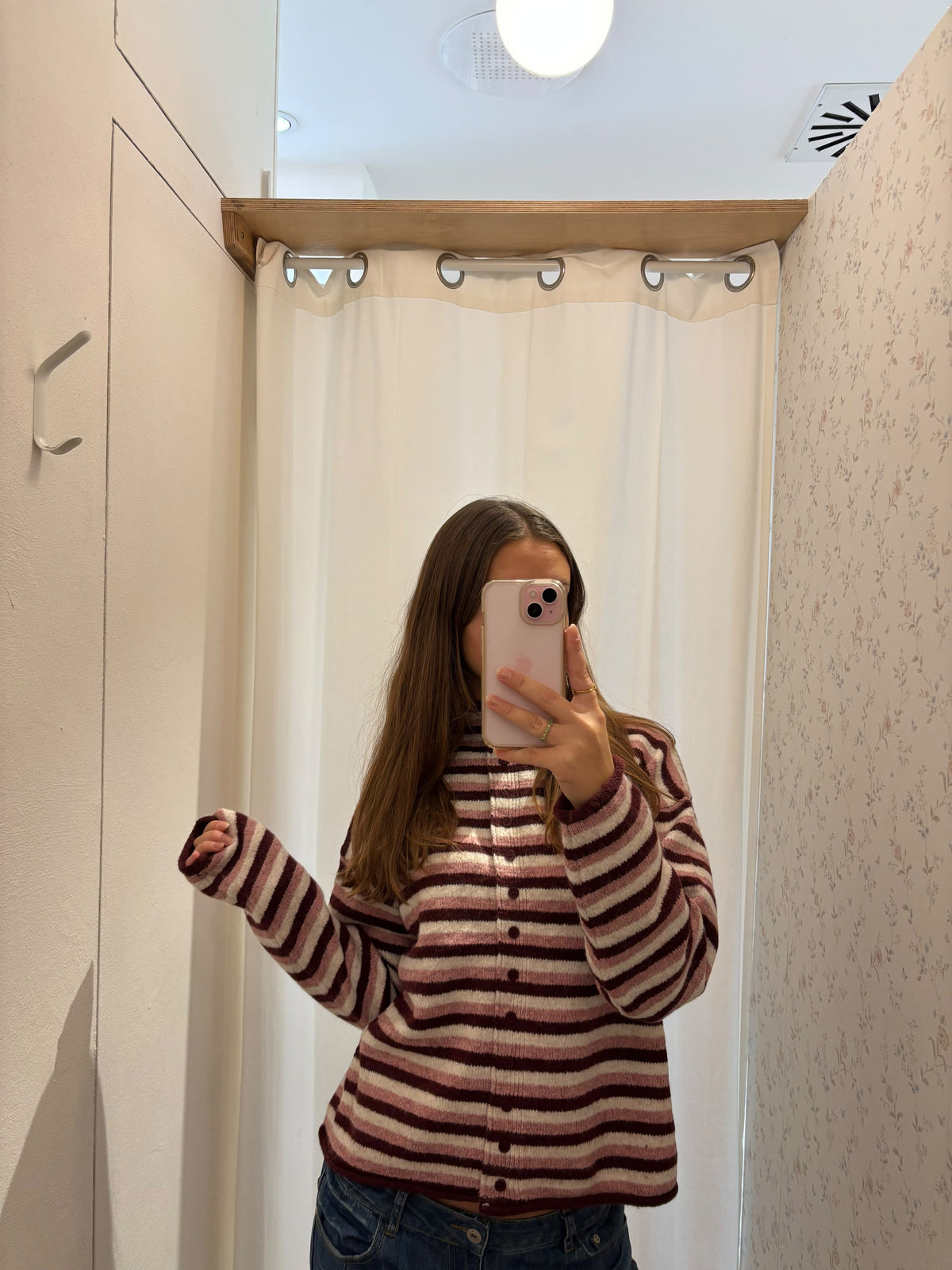 Berry Button Cardigan
