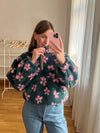 TEDDY HALF-ZIP BLOSSOM SWEATER