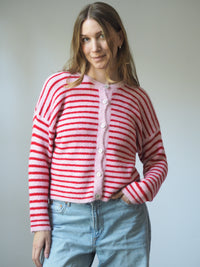 GESTREIFTER SUMMER KNIT CARDIGAN | SOPHIA