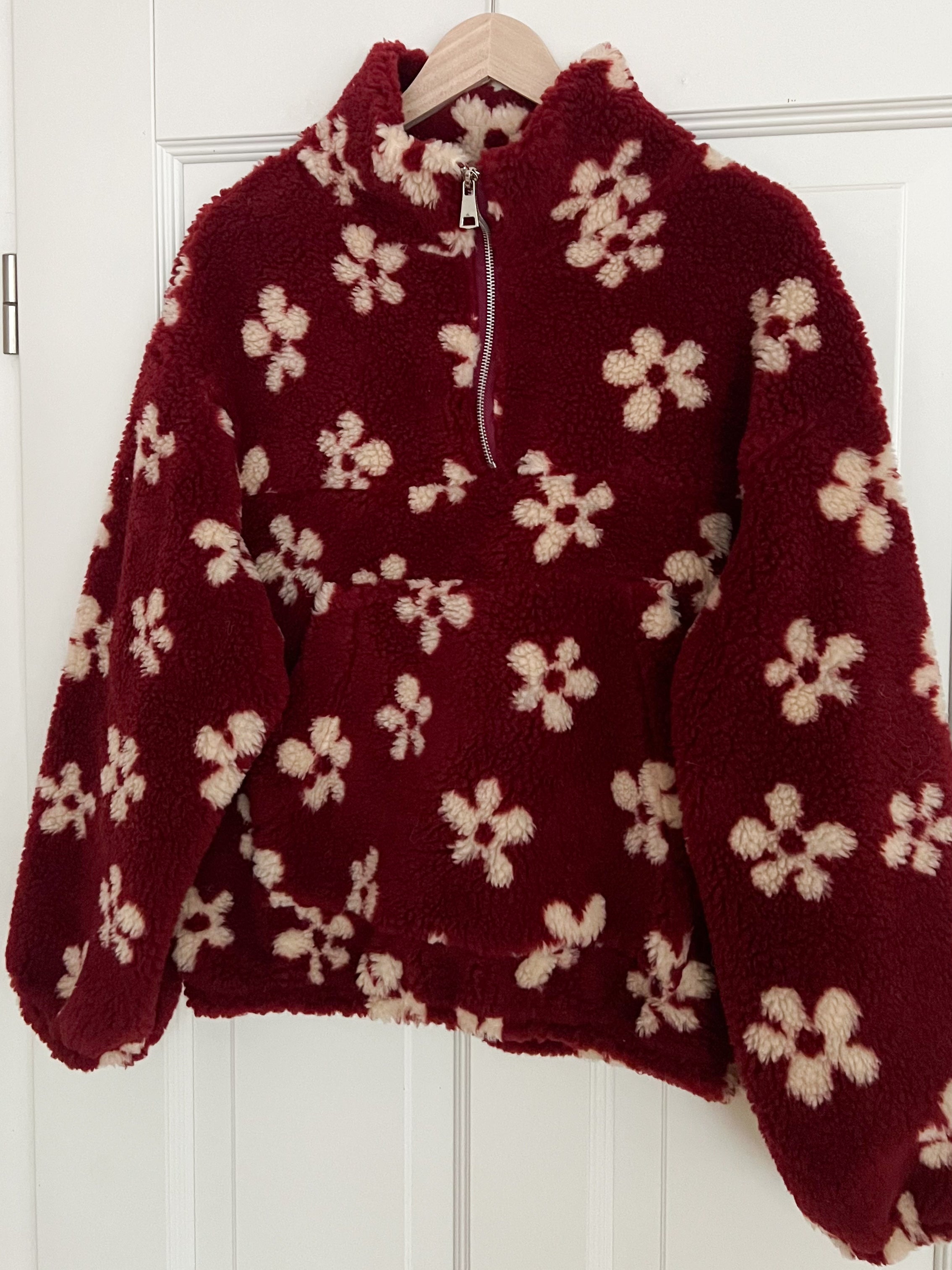 TEDDY HALF-ZIP BLOSSOM SWEATER
