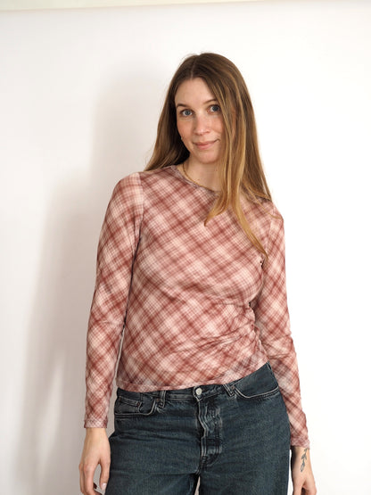 Soft Check Mesh Top