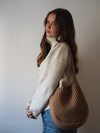 KNIT BAG | BROWN