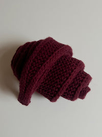 COZY MINI KNIT SCARF - BORDEAUXROT