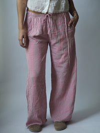 MUSSELIN HOSE LANG | SUNNY STRIPES