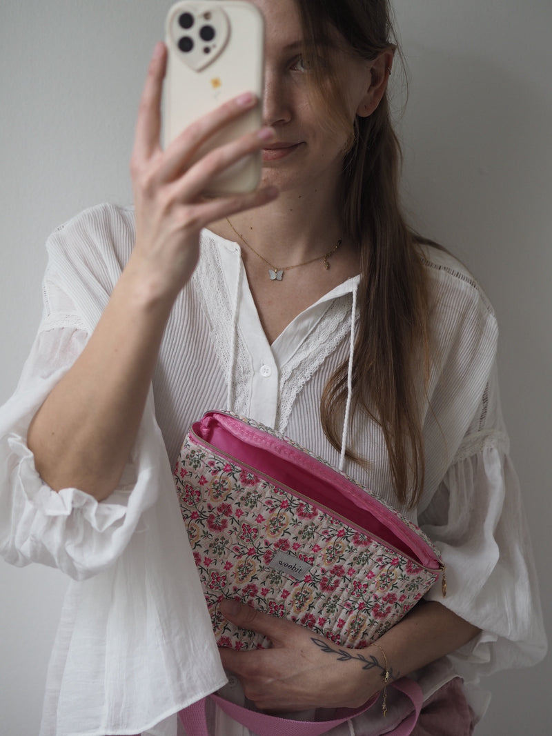 BUMBAG | QUILT | FLOWERS ROSA