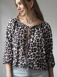 MUSSELIN-BLUSE MIT SCHLEIFEN | MARA