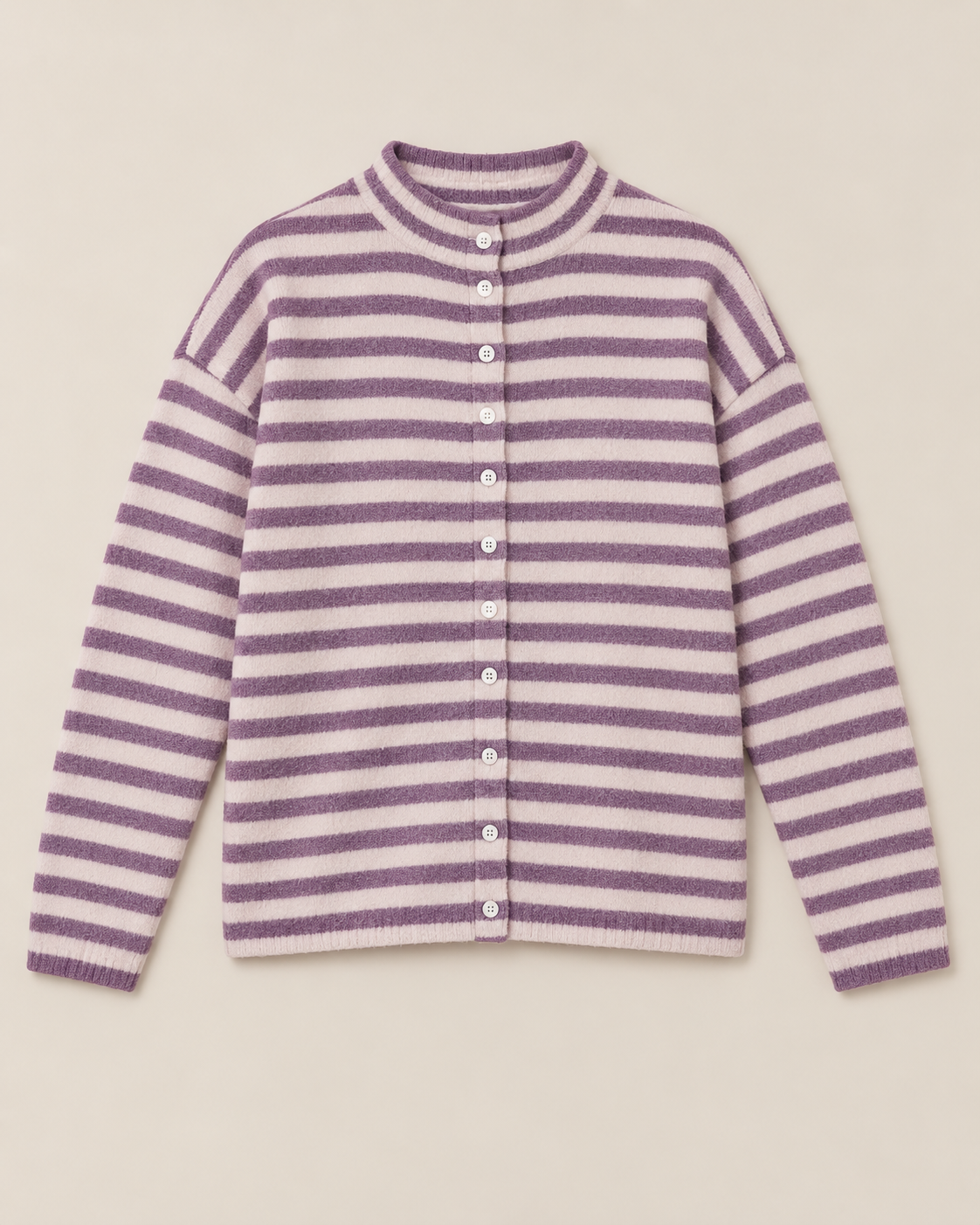 Sweet Stripes Cardigan Lilac