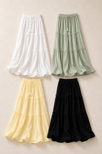 SOFT CLOUD MAXI SKIRT