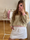 CARDIGAN ROSA VERDE