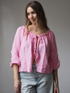 MUSSELIN-BLUSE MIT SCHLEIFEN | MARA