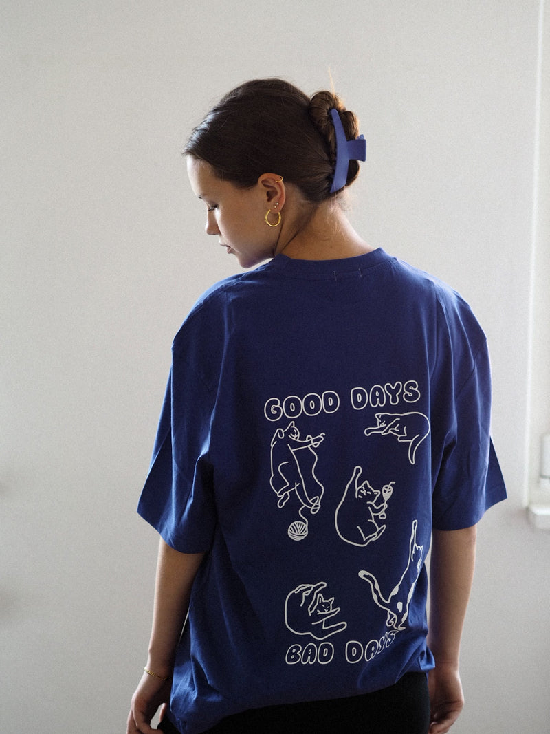 UNISEX OVERSIZE SHIRT | GOOD/BAD DAYS BLUEPURPLE