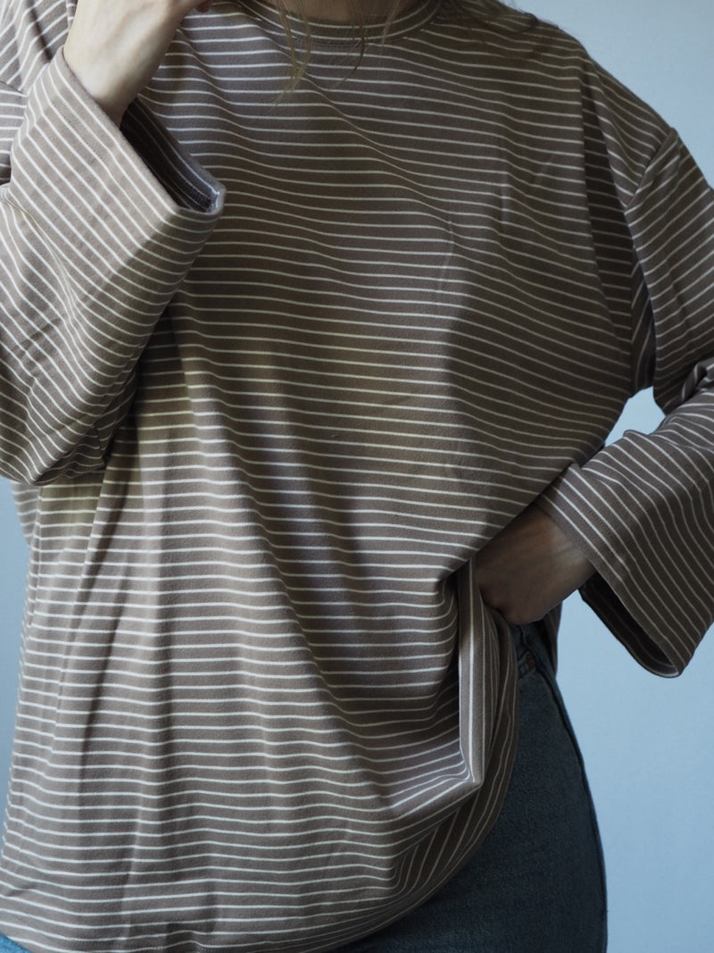SOFT STRIPES LONGSLEEVE CINNAMON