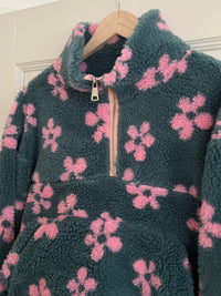 TEDDY HALF-ZIP BLOSSOM SWEATER