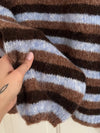 MOCHA STRIPES PULLOVER