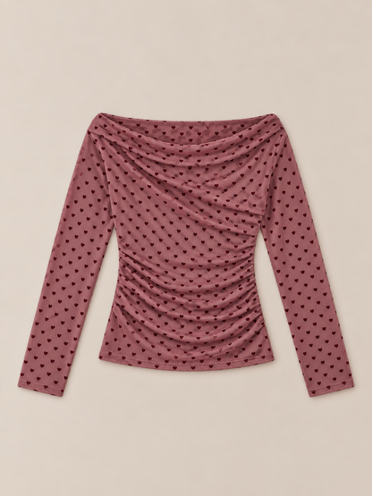 Berry Drape Top