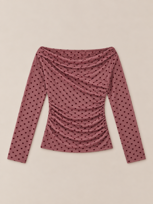 Berry Drape Top
