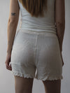 MUSSELIN SHORTS | ELASTISCH| LEIA | ECRU