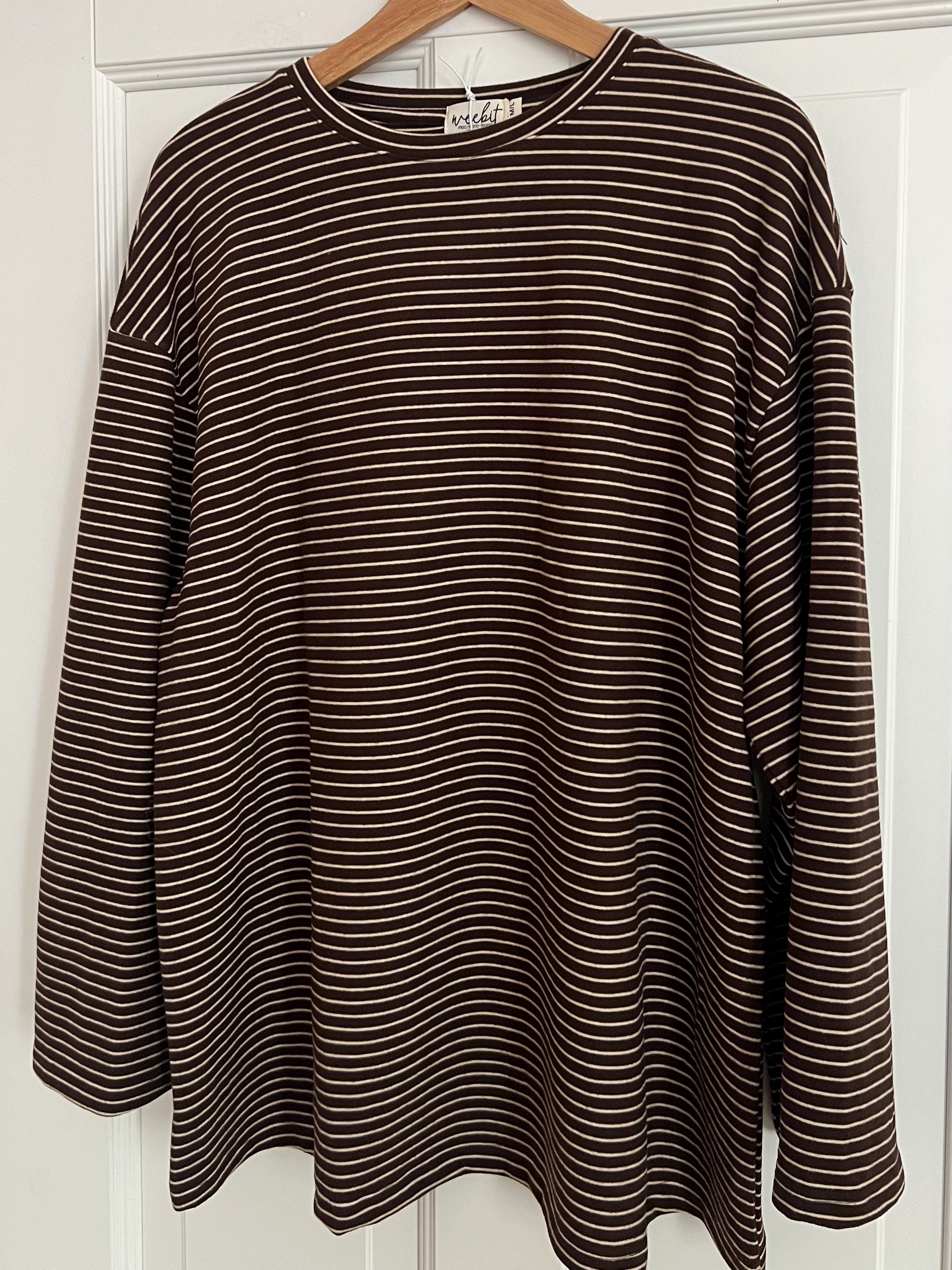 SOFT STRIPES LONGSLEEVE BROWN
