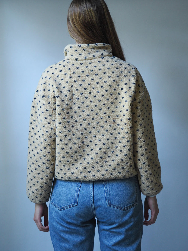TEDDY HALF-ZIP SWEATER BEIGE