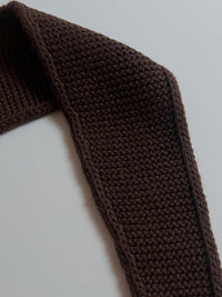 COZY MINI KNIT SCARF - BRAUN