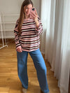 SWEET MOCHA STRIPES SWEATER