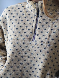 TEDDY HALF-ZIP SWEATER BEIGE
