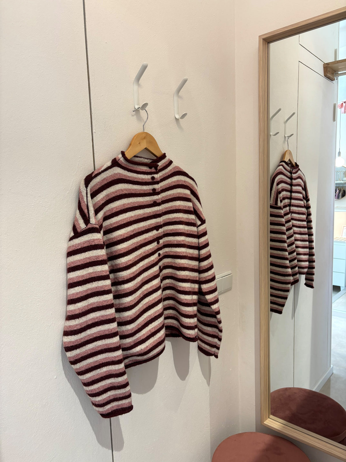 Berry Button Cardigan