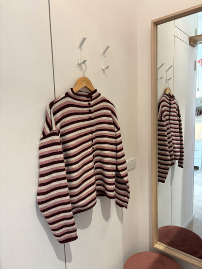 Berry Button Cardigan