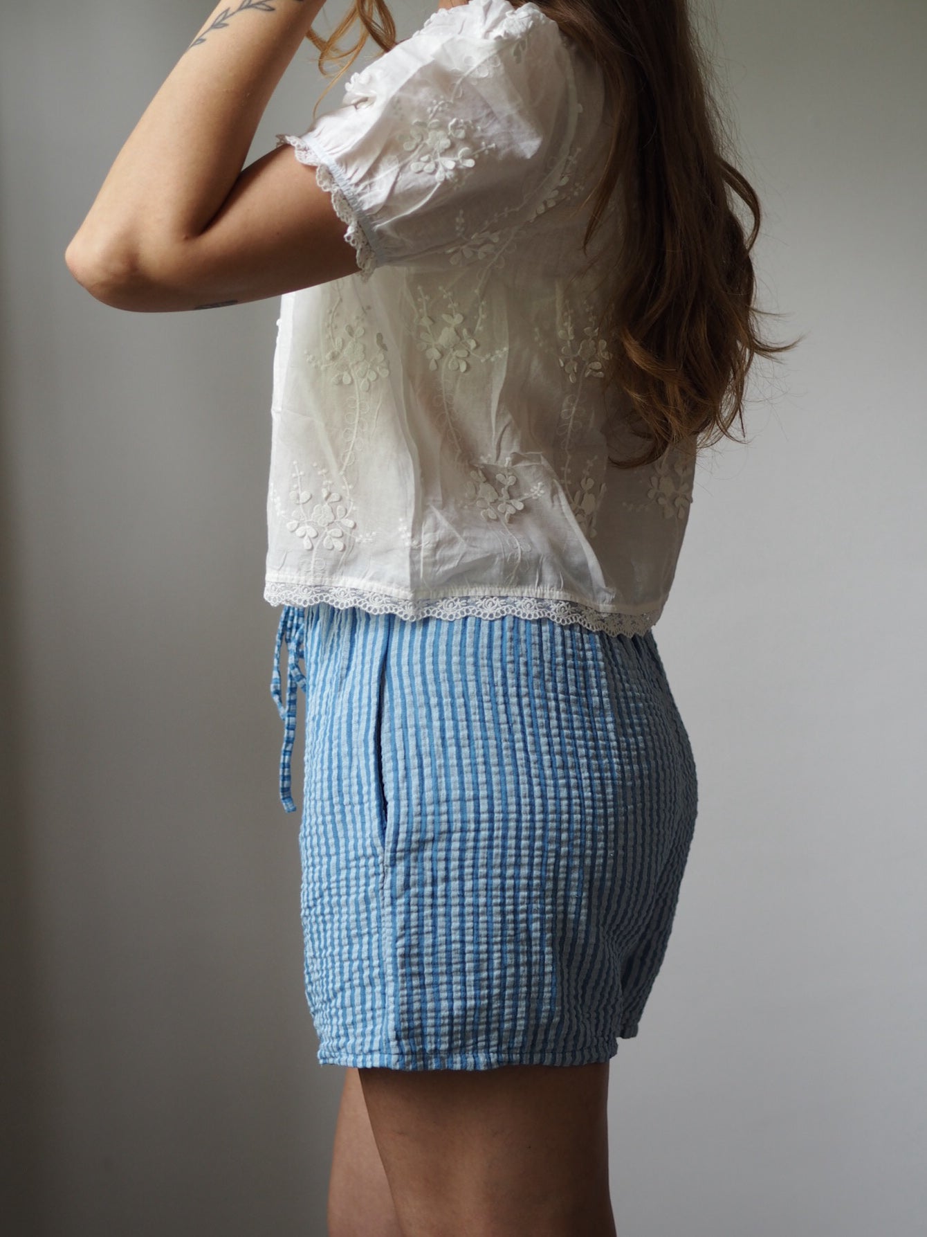 MUSSELIN SHORTS | SUNNY STRIPES