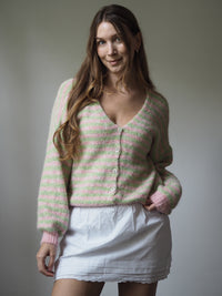 CARDIGAN ROSA VERDE
