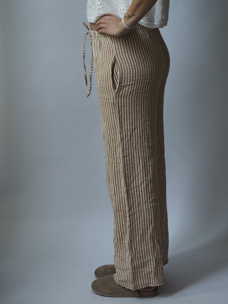 MUSSELIN HOSE LANG | SUNNY STRIPES