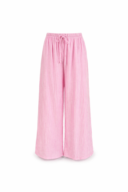 Cotton Stripe Pants