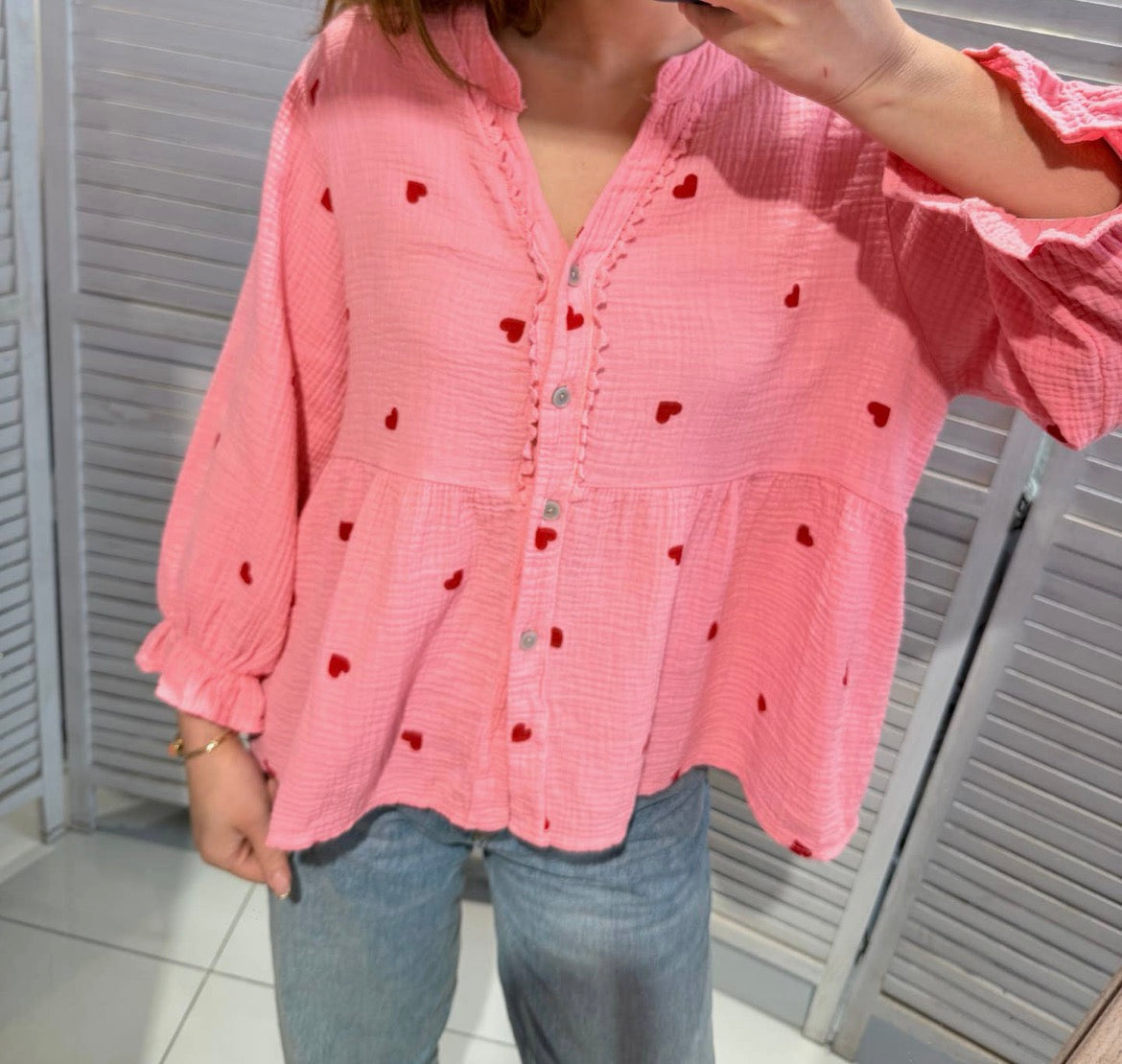 Heart Kiss Bluse