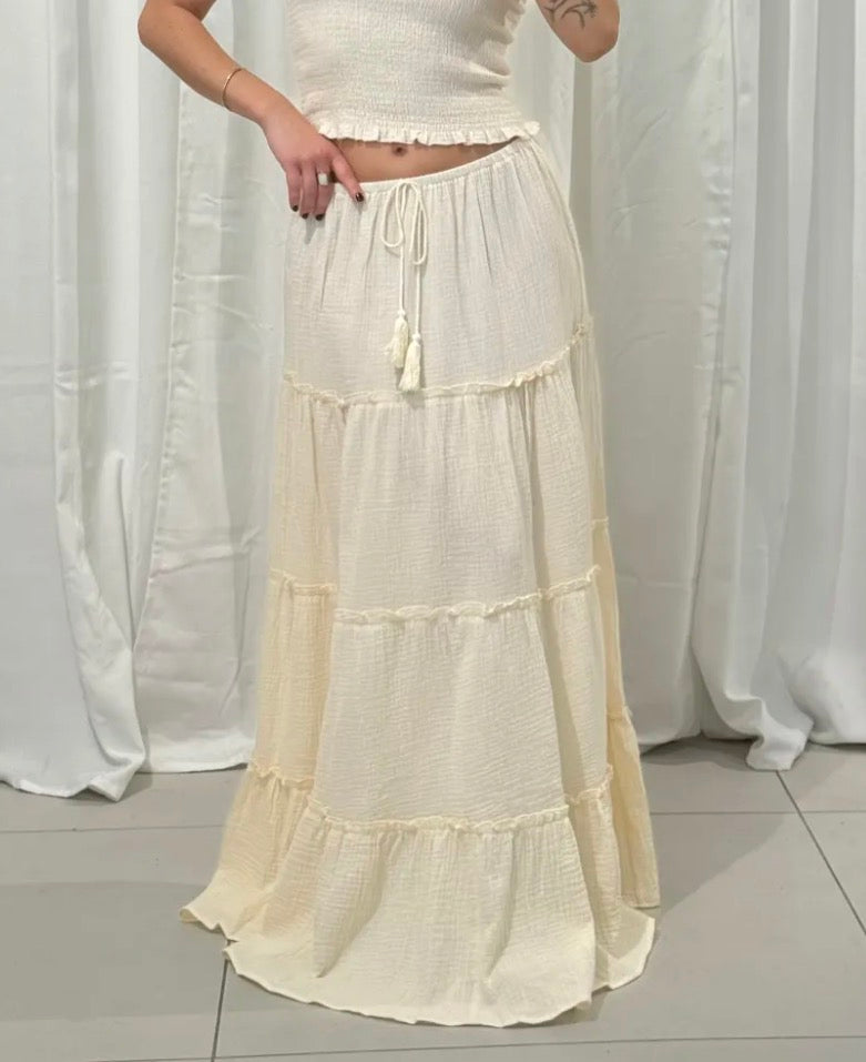 SOFT CLOUD MAXI SKIRT