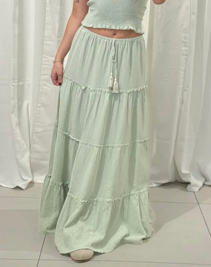 SOFT CLOUD MAXI SKIRT